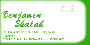 benjamin skalak business card